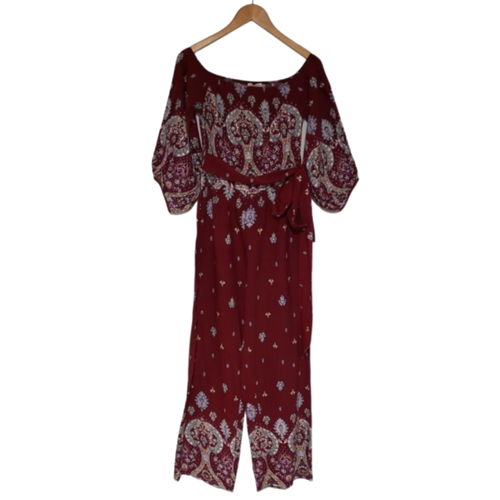 Jaase 'Golden Temple' Off the Shoulder Jumpsuit - Picture 2 of 13